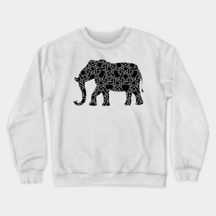 Black And White Elephant | For black and white designs lovers Crewneck Sweatshirt